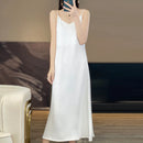 2025 New 100% Anti Wrinkle Mulberry Silk Strap Dress for Women's Summer New Loose Long Skirt
