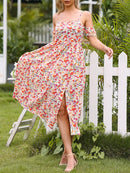 Women's Printed Botanical Floral Dress