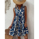 Women's Sleeveless Floral Print Dress