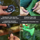 5-gallon solar-heated camping shower bag