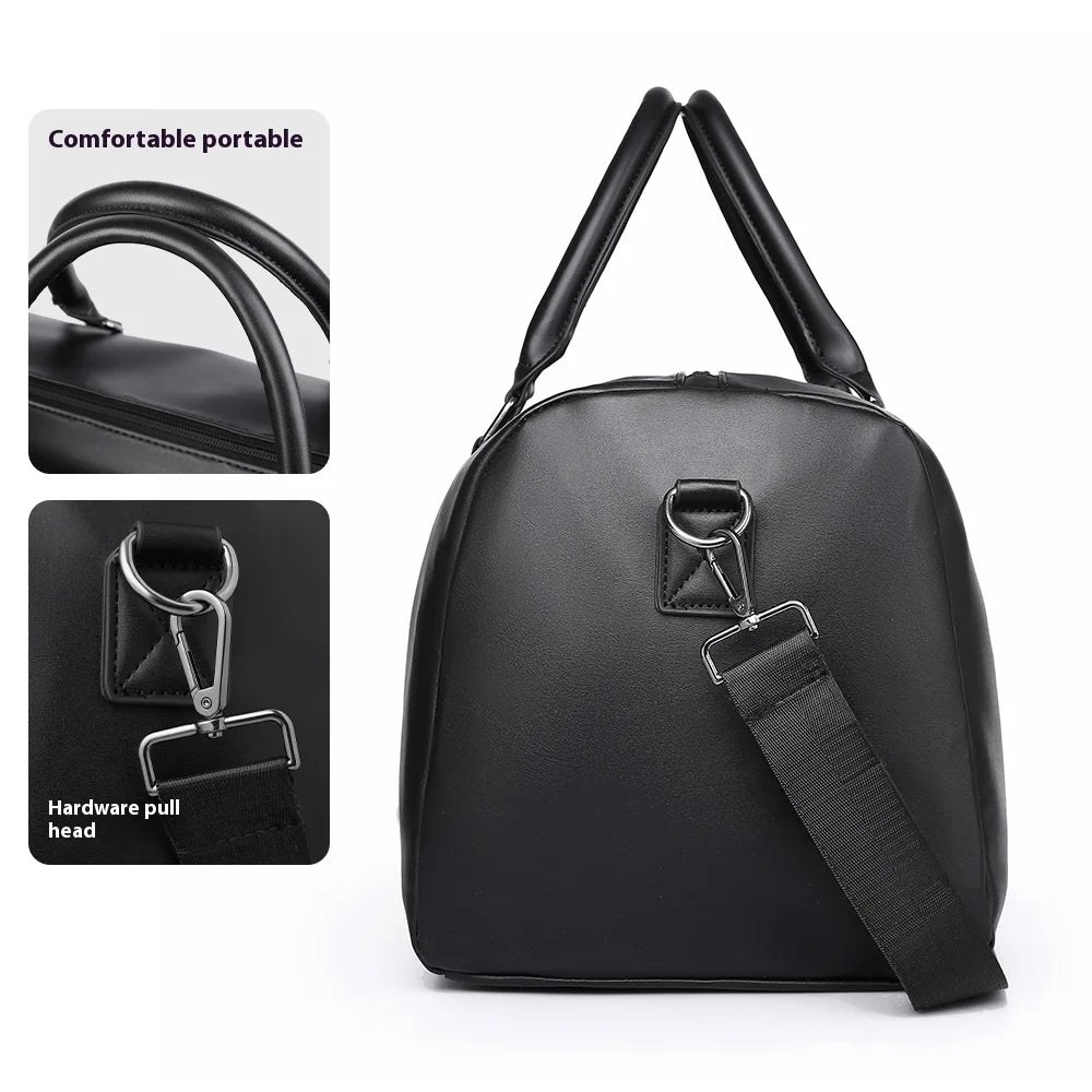 Fashionable Travel Bag Business Large Capacity Luggage Bag Fitness Handbag PU Fabric Waterproof Shoulder Bags