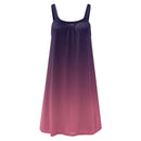 Gradient print Sleeveless Boho beach dress