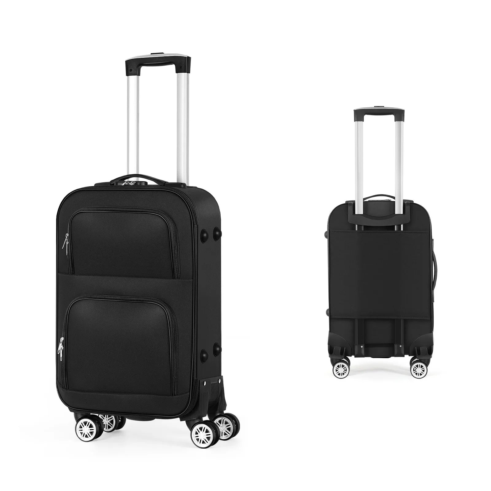 20 inch lightweight luggage with rotating wheels