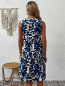 Women's Sleeveless Floral Print Dress