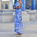 Women Off Shoulder Maxi Dress