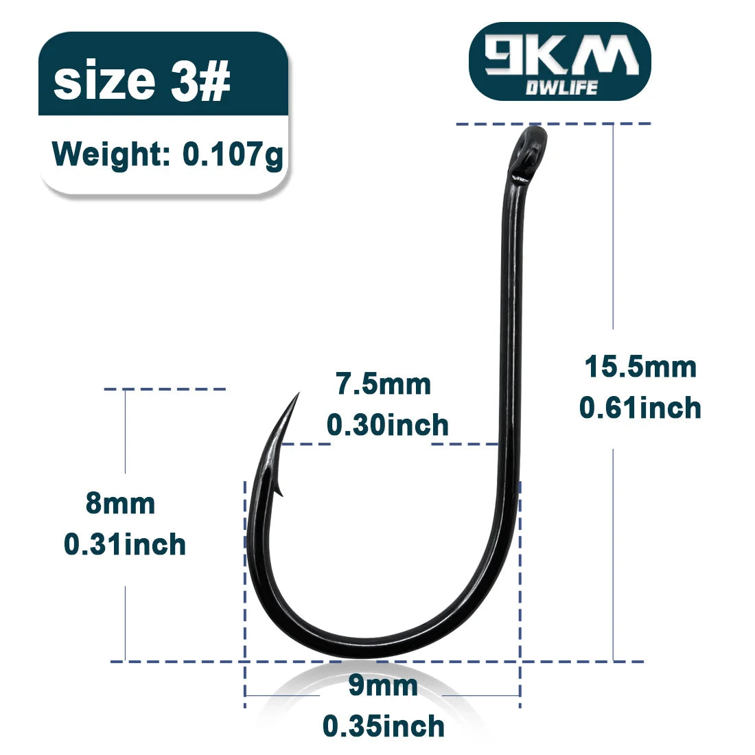 Size-3 Gap-7.5mm / 50 Pcs