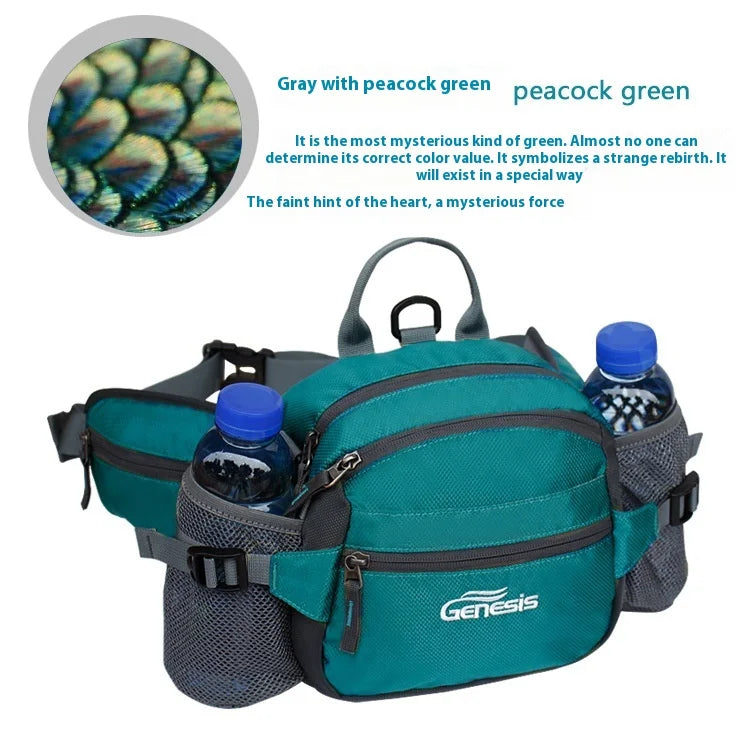 Bike Riding Cycling Running Fishing Hiking Waist Bag Fanny Pack Outdoor Belt Kettle Pouch Gym Sport Fitness Water Bottle Pocket