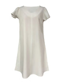 2024 Spring Summer Women's V-Neck Midi Dress Soft Stretch Office Casual Chic Solid Color No Belt Included