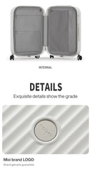Carry On Luggage with Cup Phone Holder