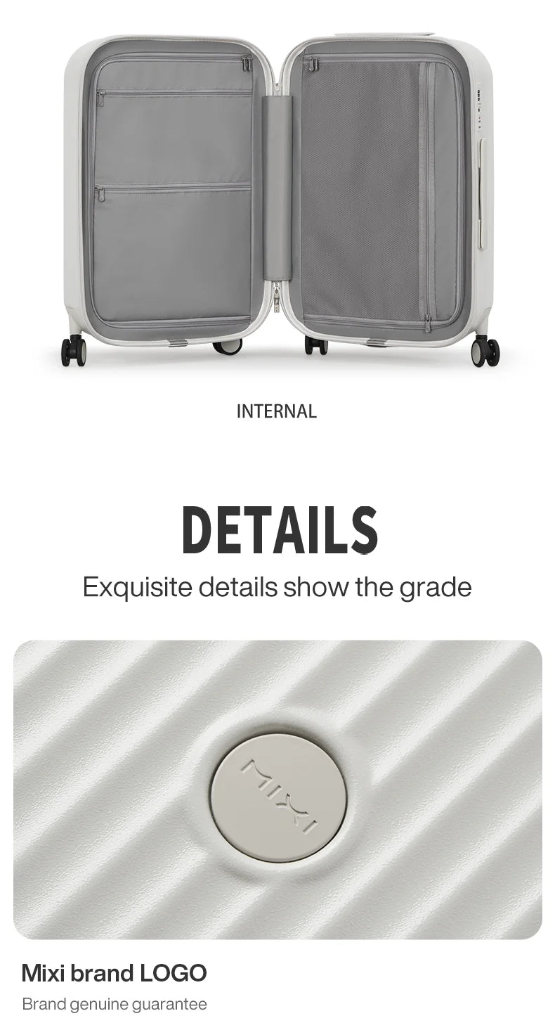 Carry On Luggage with Cup Phone Holder