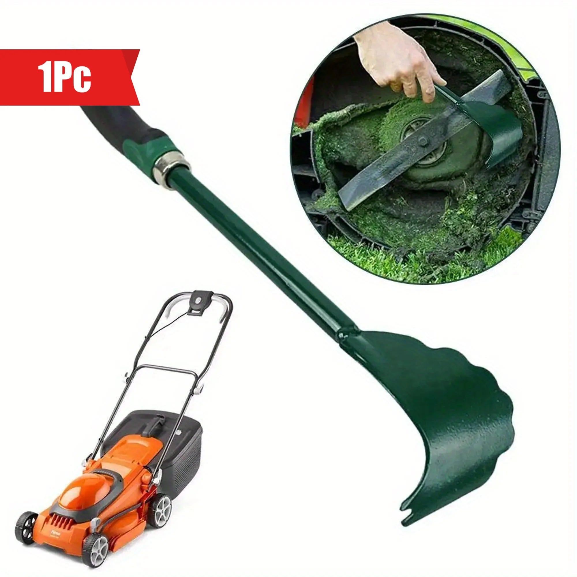 1pc Ergonomic Metal Lawn Mower