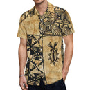 Tribal Peoples Polynesian Custom Couple Banquet Dress Women'S Elegant Dress Men'S Fashion Shirt Samoa Club Women'S Long Dress
