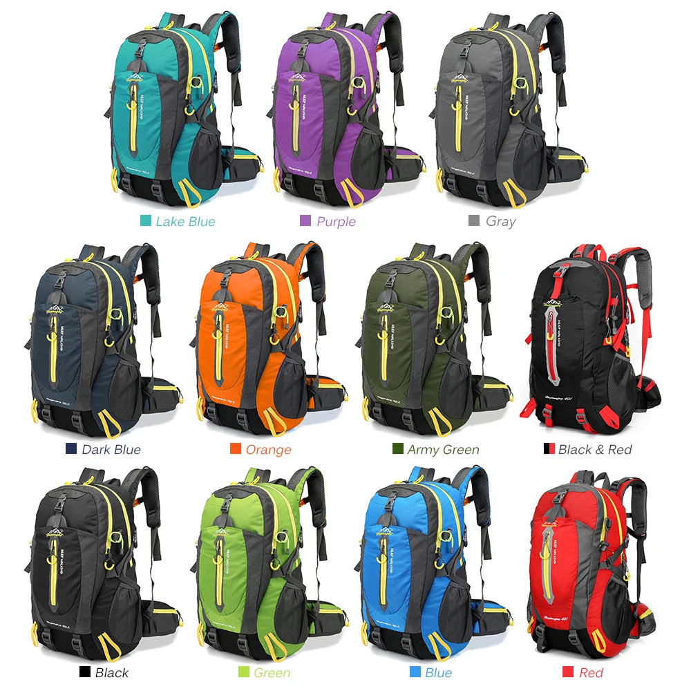 40L Water Resistant Travel Backpack