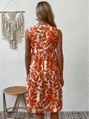 Women's Sleeveless Floral Print Dress