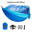 Single and Double Size Nylon Fabric Portable Travel Hammock