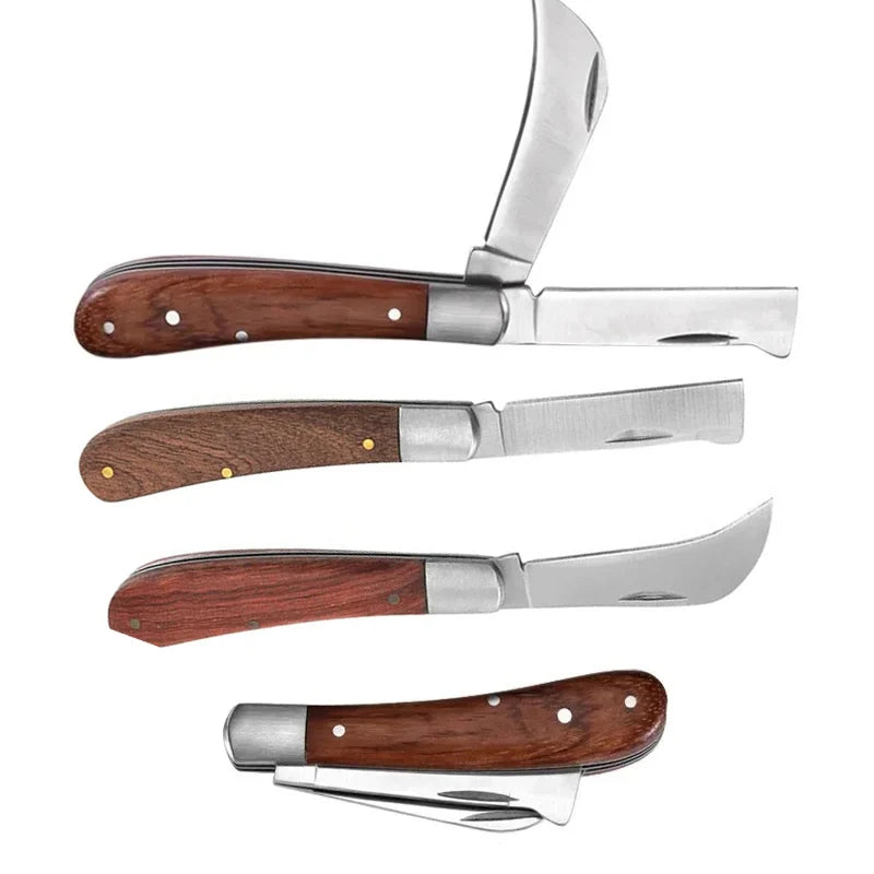 Stainless Steel wood Handle Pruning Knife