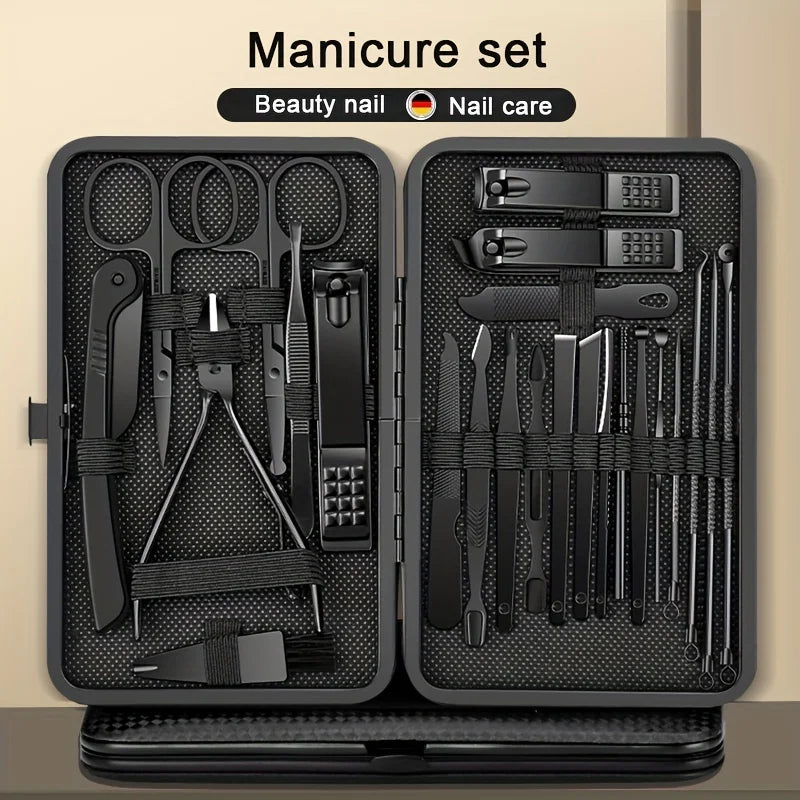 8-24 Pieces All Black Manicure