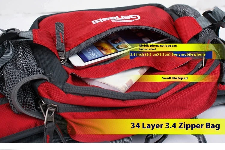 Bike Riding Cycling Running Fishing Hiking Waist Bag Fanny Pack Outdoor Belt Kettle Pouch Gym Sport Fitness Water Bottle Pocket