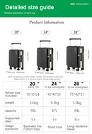 Lock Rapid-Charging Ports Luggage