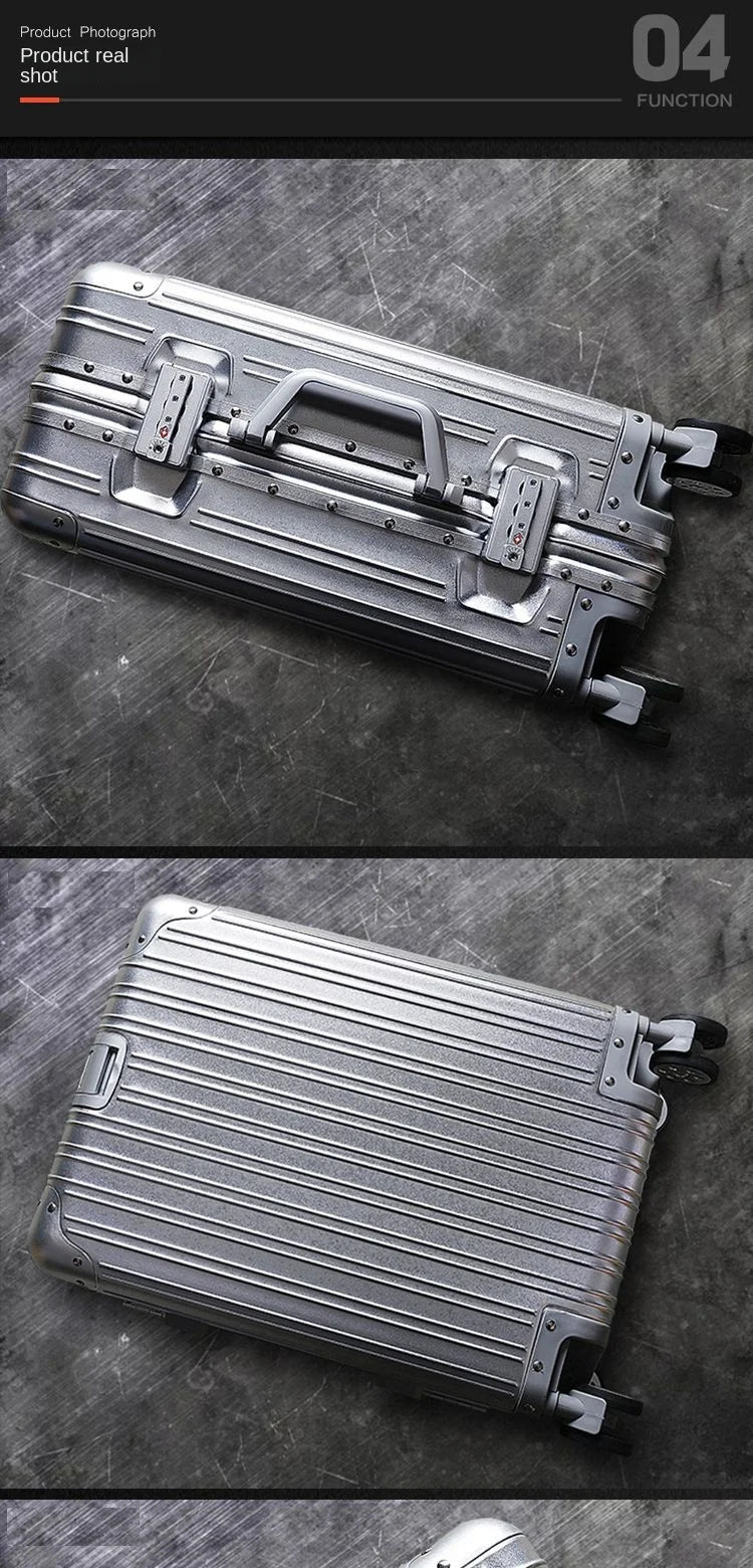 100% Aluminum-magnesium alloy Travel Suitcase