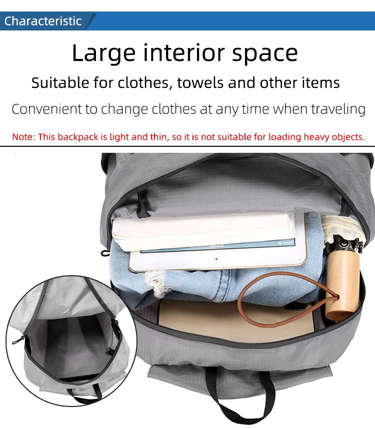 Portable Foldable Backpack