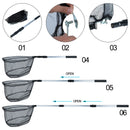 Fishing Net Aluminum Alloy Telescopic Rubber Handle