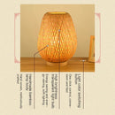 Contemporary Bamboo Weaving Table Lamp