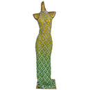 New Rhinestone Sequined Sleeveless Floor Length Dress for Dance Sexy Backless Tight Dress Holiday Party Club Birthday Dress