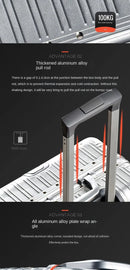 100% Aluminum-magnesium alloy Travel Suitcase
