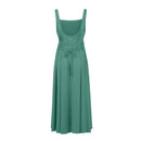 Women's Sleeveless Square Neck Back Lace Dress