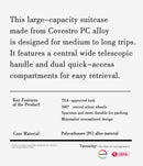 Lock Rapid-Charging Ports Luggage