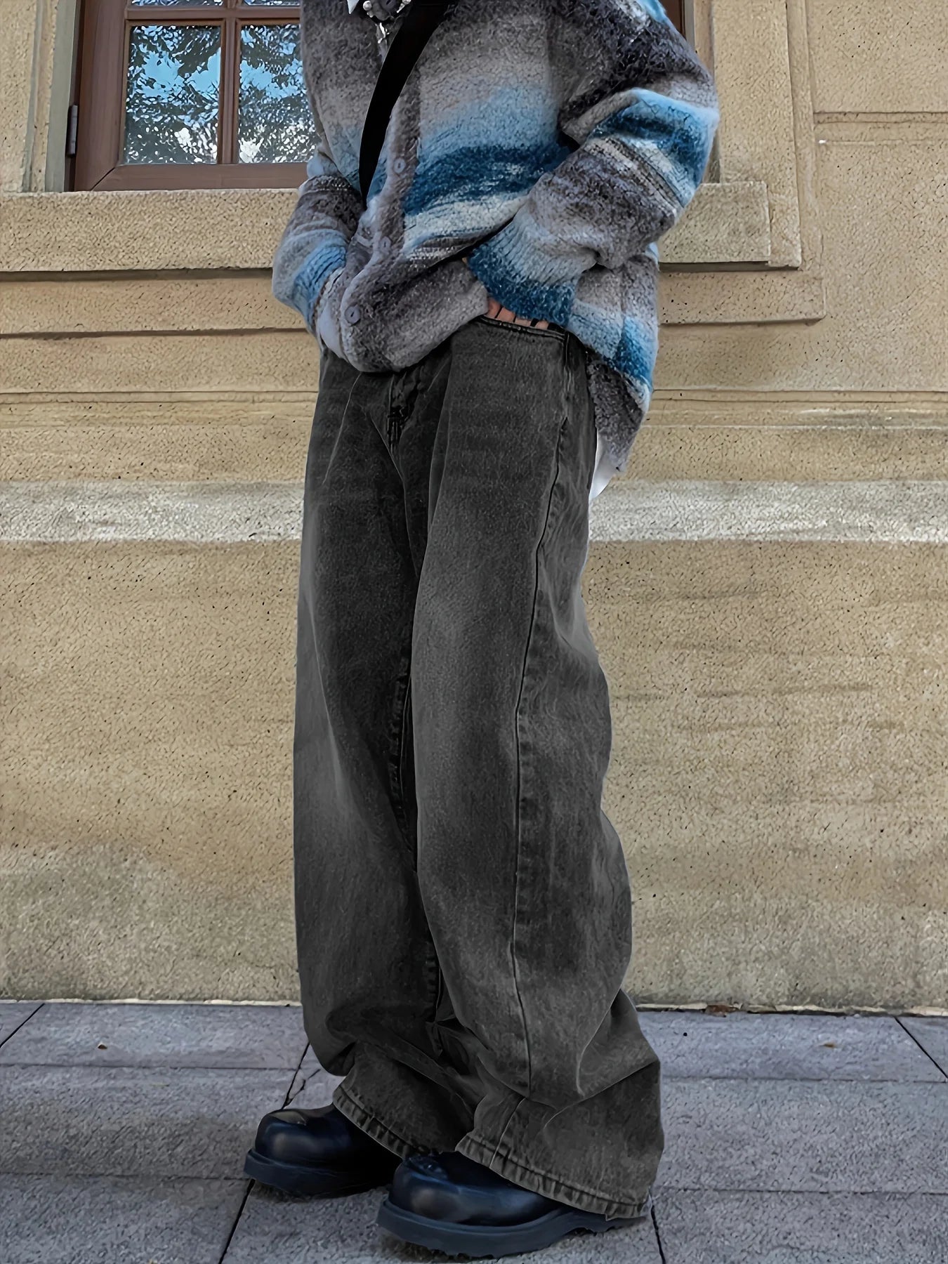 High Waist Streetwear Baggy Trousers
