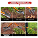 Heavy-Duty Steel Garden Hand Weeding Rake