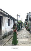 Ramie Linen Slip Dress 2025 Summer Women Sleeveless Maxi Dress Organic Minimalist Aesthetic Waist Defined Sustainable ResortWear