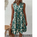 Women's Sleeveless Floral Print Dress