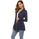 Women's Knitted Cardigan for Spring and Summer Versatile Large Size Cardigan Medium to Long Length Long Sleeve Outcoat