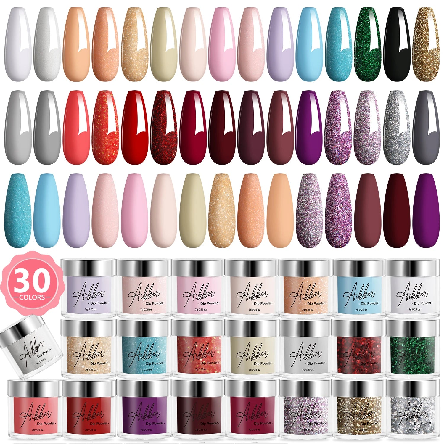 30 Colors Shades Dipping Powder Set
