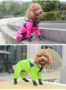 Pet Dog Raincoat Transparent Hooded Jumpsuit