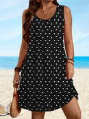 Women Summer Sleeveless Bohemian Dress Exclusive Print Vacation Dress  Birthday Dress for Women Beach Dress Dress for Women