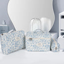 1pcs Quilted Cotton Makeup Bag