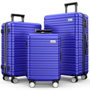 3 Piece 20/24/28 Inch Hardside Lightweight Suitcases