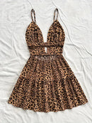 Women Sleeveless Backless Mini Dress