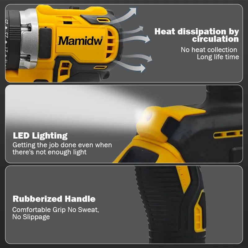 Brushless Impact Electric Drill