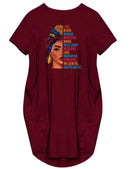 Plus Size Women Short Sleeve O-Neck Loose Dress