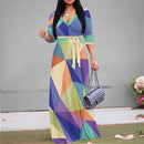 Women's Long Print Maxi Dress