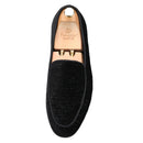 Piergitar 2022 Handmade Meteor Shower Design Velvet Men's Loafers British Style Classic Slip-On Men Smoking Slippers Plus Size