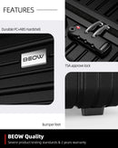 3 Piece 20/24/28 Inch Hardside Lightweight Suitcases
