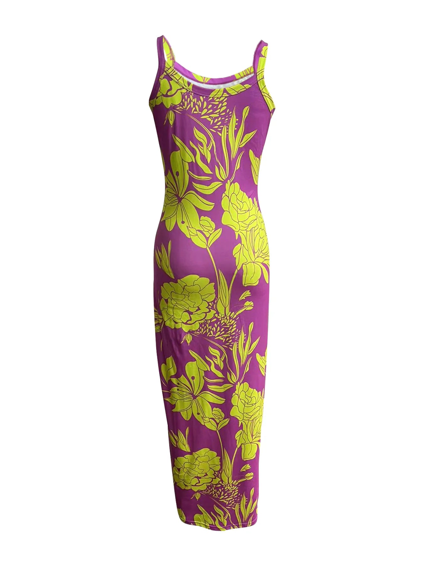 Gradient Printed Long Dress Summer New Women's Fashionable Printed Sexy Sleeveless Suspender Slim Fit Hip Hugging Long Dress