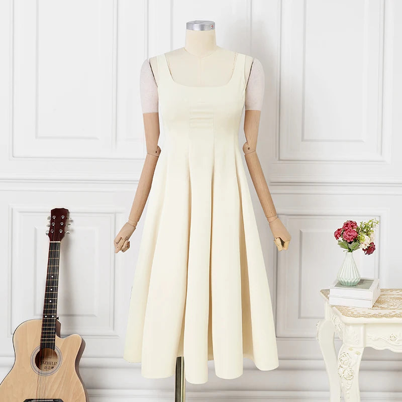 Women Vintage Sleeveless Tank Dress