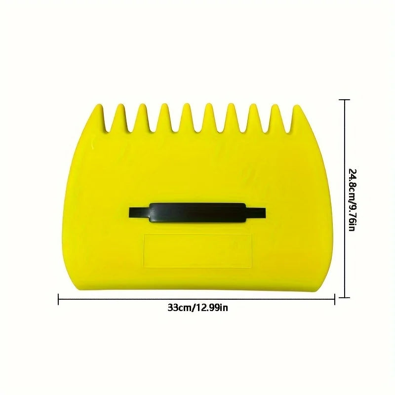 Handheld gardening rake